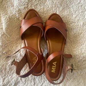 MIA Women's Leather Heeled Sandals